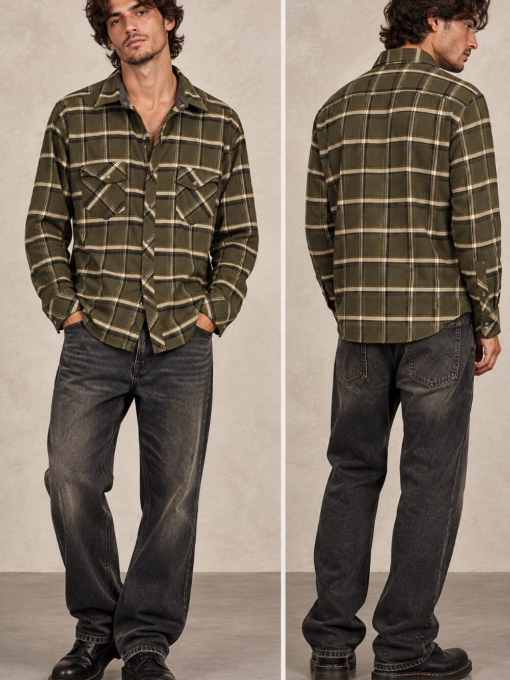 Kuhl Lowdown Pearl Snap Flannel Shirt Size XL
